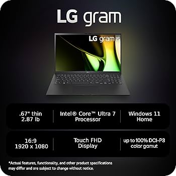 Amazon.com: LG gram 15-inch Lightweight Laptop, Intel Evo